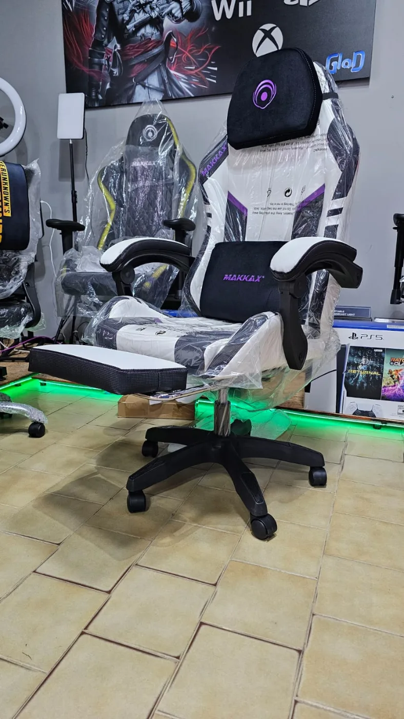 SILLA GAMER MAKKAX GALACTIC PURPLE/BLANCO D1183