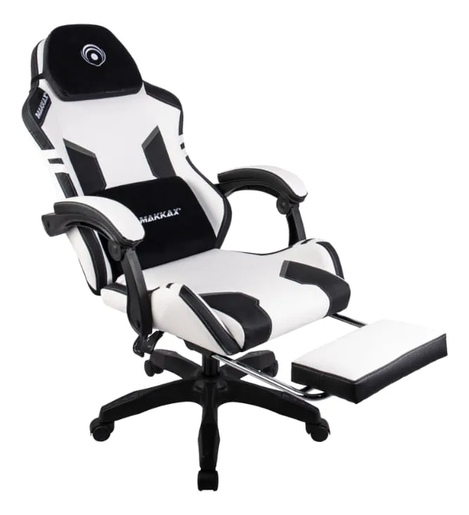 SILLA GAMER MAKKAX GALACTIC GRAY/BLANCO D1183