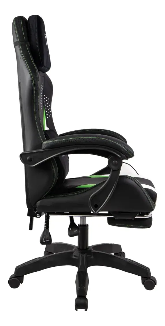 SILLA GAMER MAKKAX GALACTIC GREEN/BLANCO D1183
